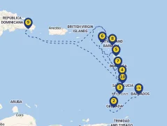 Mapa plavby