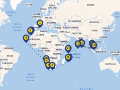 Mapa plavby
