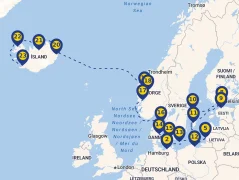 Mapa plavby