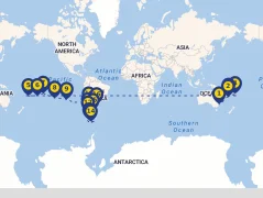 Mapa plavby