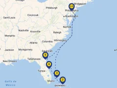 Mapa plavby