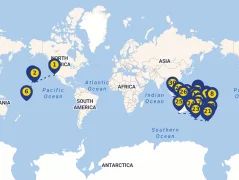 Mapa plavby
