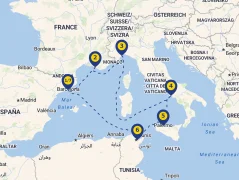 Mapa plavby