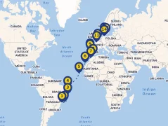 Mapa plavby