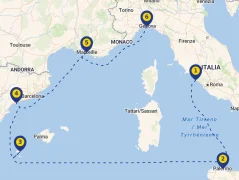 Mapa plavby