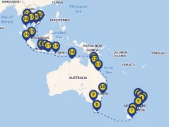 Mapa plavby