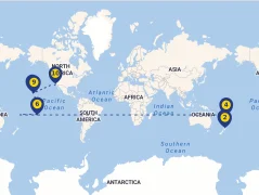 Mapa plavby